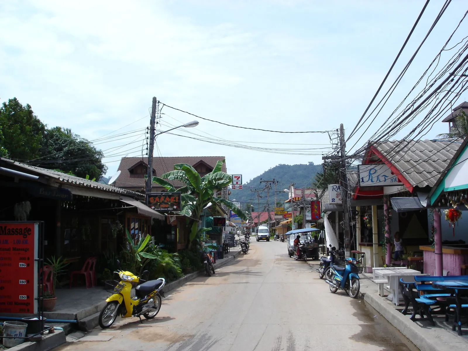 Beach loungers and a sandy bay on Koh Samui, Thailand