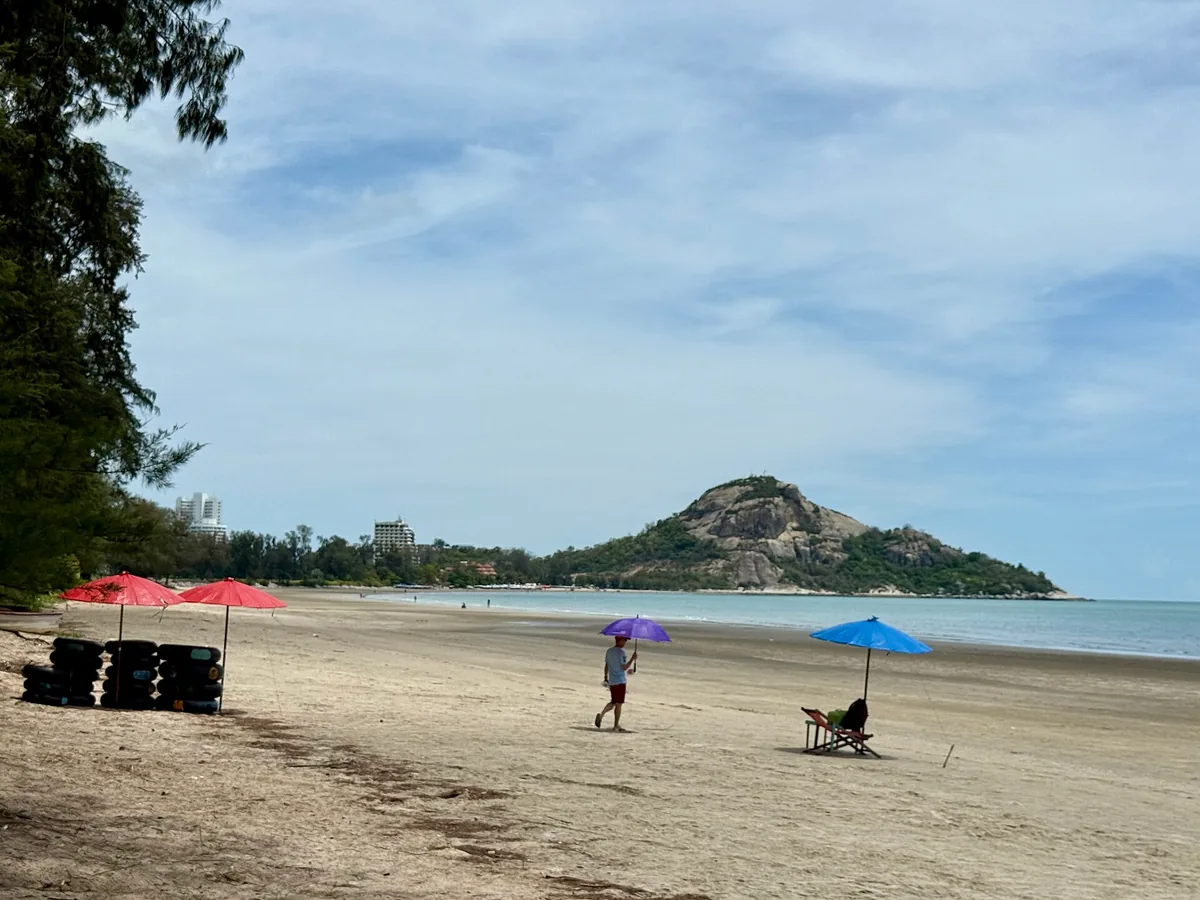 Parasols on Suan Son Pradipat beach