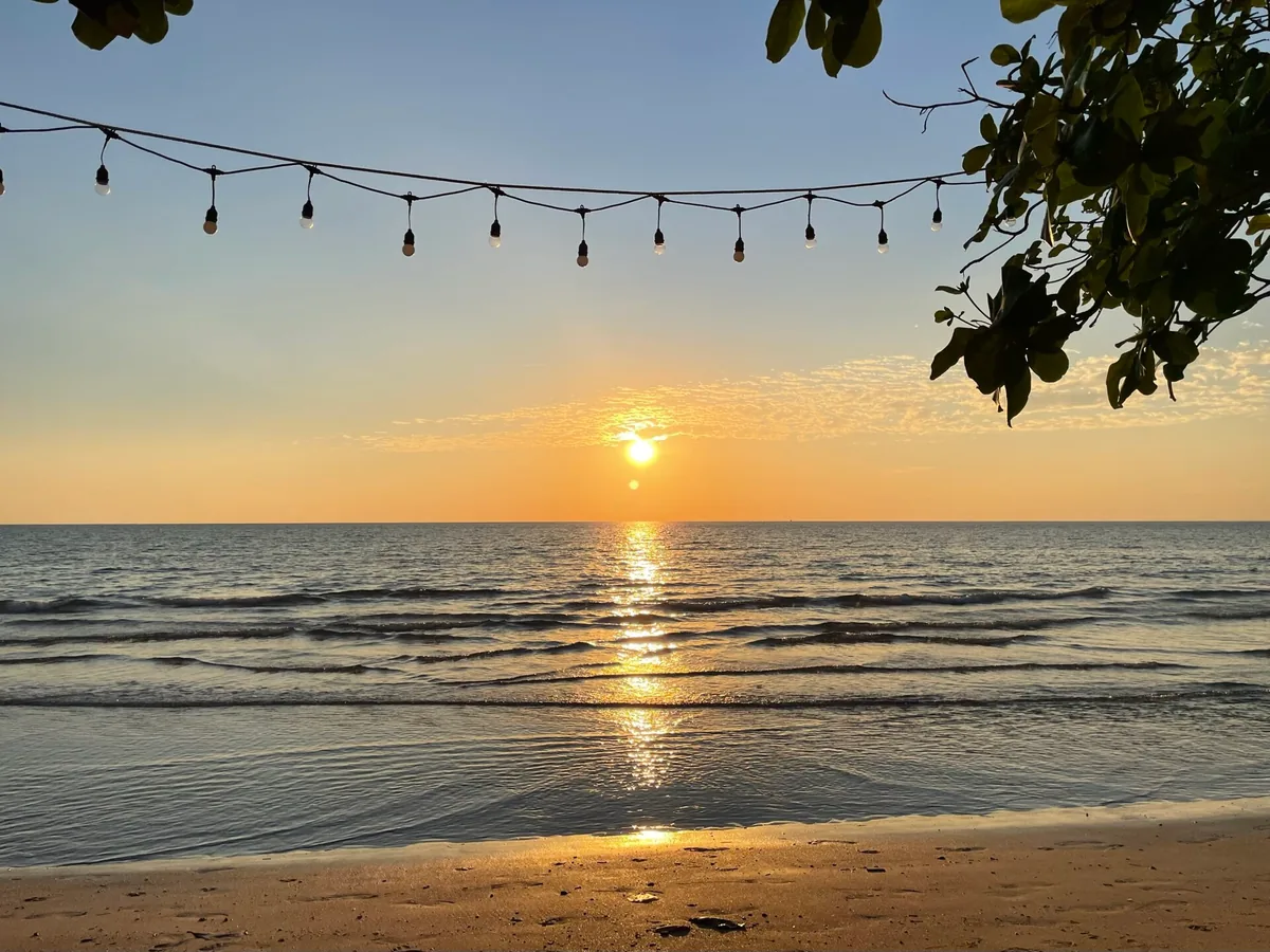 Sunset over White Sand Beach on Koh Chang